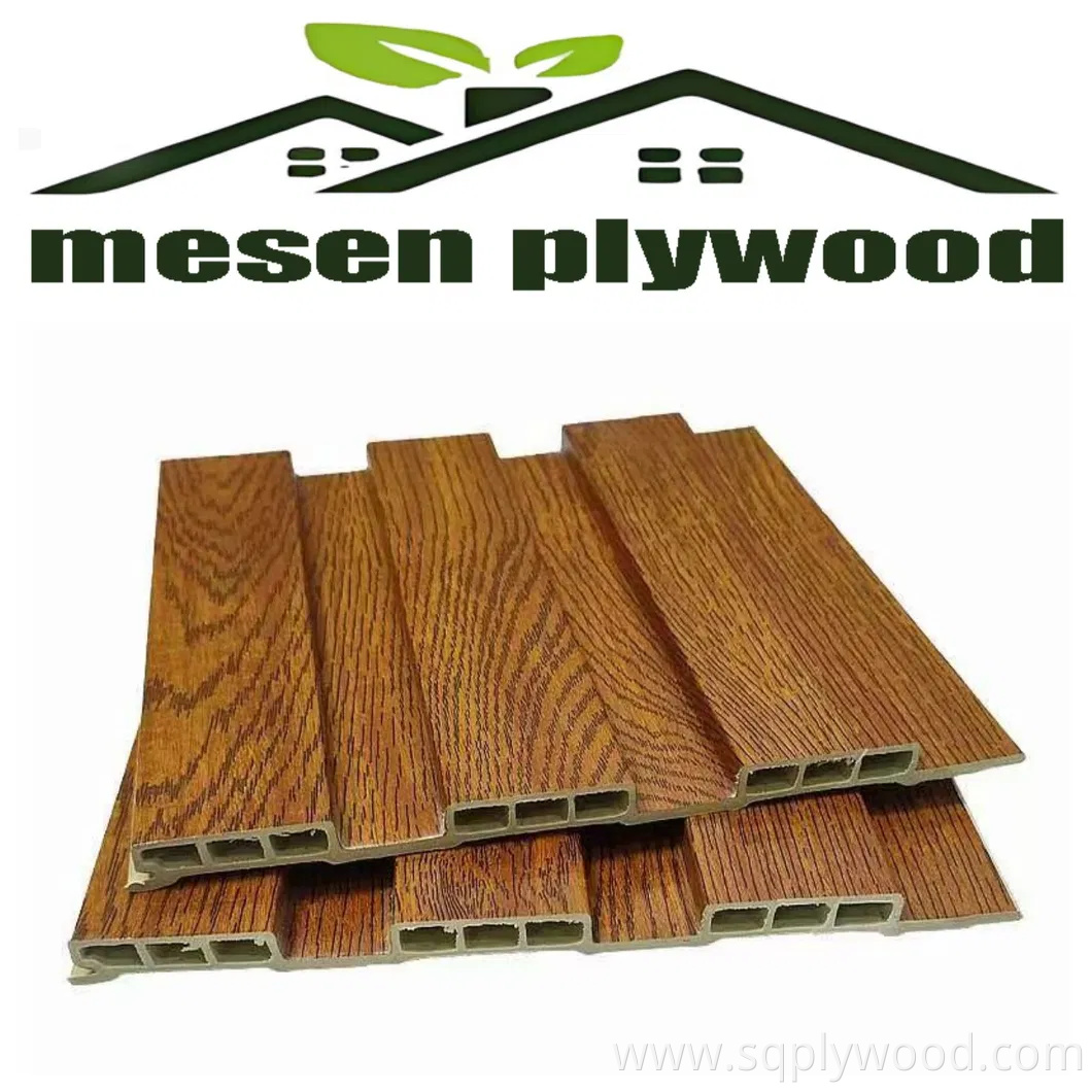 Durable Solid Interior Custom Wood Plastic Wood Composite WPC Wall Panel for Decoration